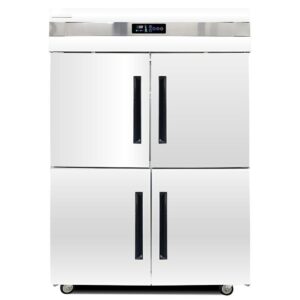 TỦ ĐÔNG INOX 4 CÁNH DENJAYR LÀM LẠNH TRỰC TIẾP MODEL DJLLTT4C